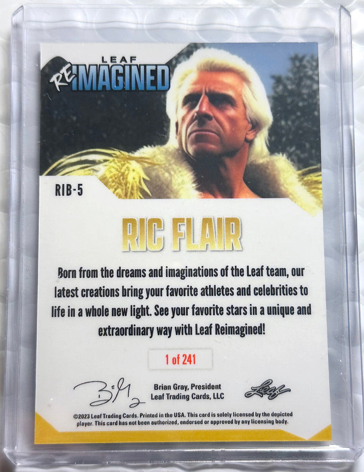 RIC FLAIR 2023 LEAF REIMAGINED COLLECTION WWE WWF WRESTLING 1-OF-241 CARD #RIB-5