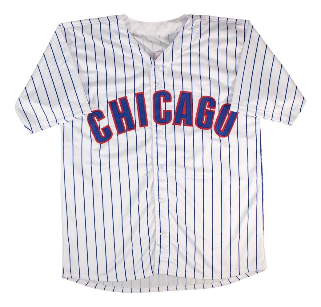 Michael Busch Chicago Signed White Baseball Jersey BAS
