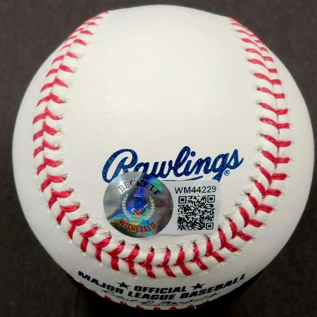 Michael McGreevy signed "2021 #18 Draft Pick" Baseball Cardinals ~ BAS Witness