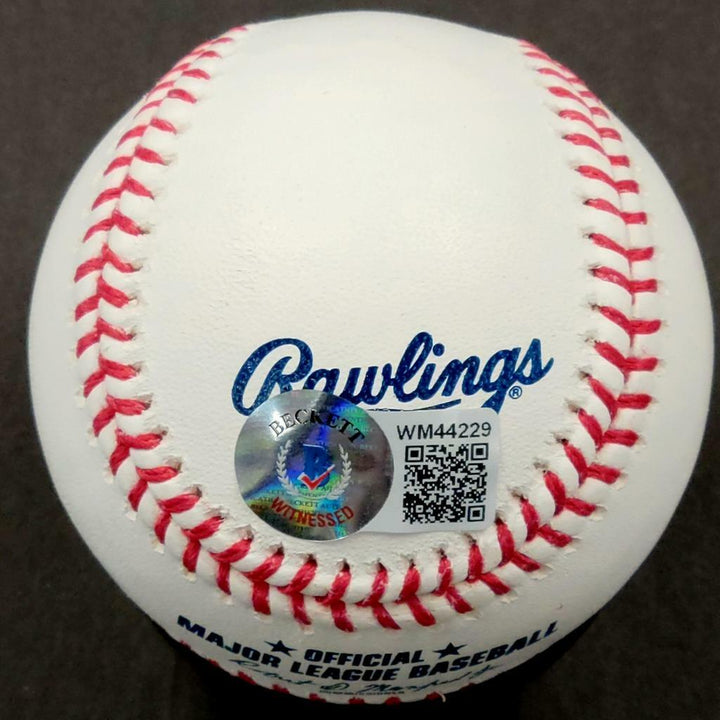 Michael McGreevy signed "2021 #18 Draft Pick" Baseball Cardinals ~ BAS Witness