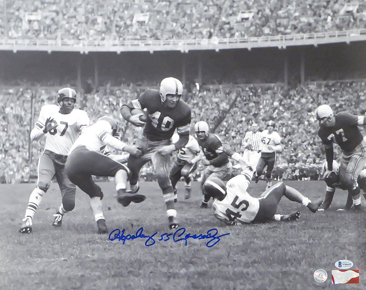 Howard "Hopalong" Cassady Signed 16x20 Photo Ohio State Buckeyes In Blue Beckett