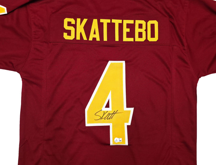 Arizona State Sun Devils Cam Skattebo Signed Red Jersey Beckett BAS QR