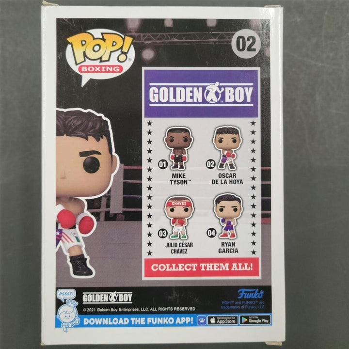 Oscar De La Hoya autograph signed RARE "HOF" Funko Pop ~ BAS Beckett Holo