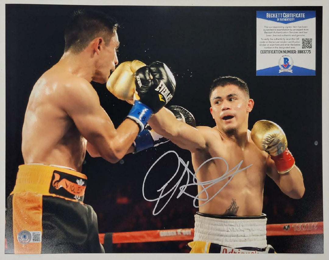 Joseph Diaz Jr. signed 11x14 Photo WBC IBF Boxing Autograph A ~ Beckett BAS COA