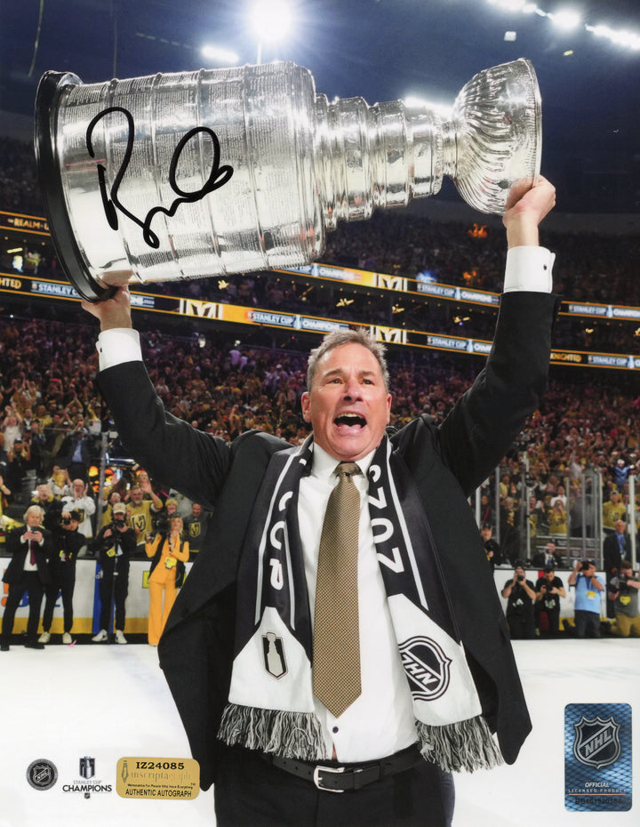 Bruce Cassidy Autographed 8x10 Photo Vegas Golden Knights Stanley Cup IGM Signed