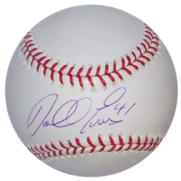 DARREL EVANS AUTOGRAPHED BASEBALL ATLANTA BRAVES GIANTS DETROIT TIGERS MLB HOLO