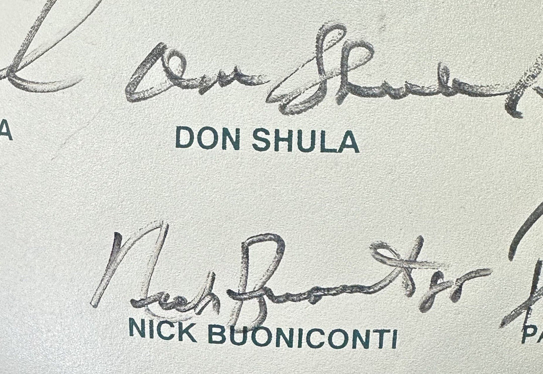 Dolphins Legends Signed Wilson NFL Collectible Football 6 Auto Csonka Shula COA