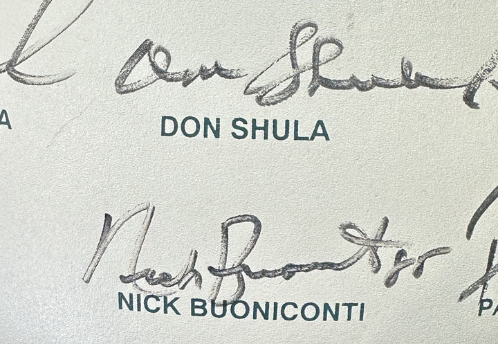 Dolphins Legends Signed Wilson NFL Collectible Football 6 Auto Csonka Shula COA