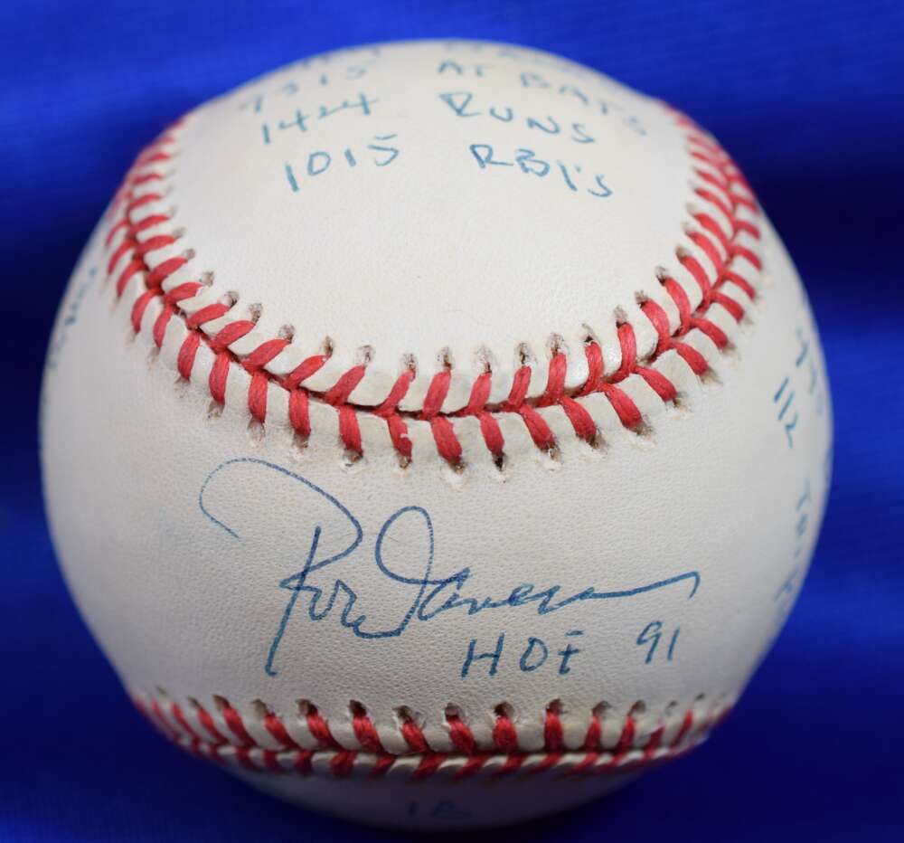 Rod Carew JSA STAT Autographed American League Signed Baseball HOF 91