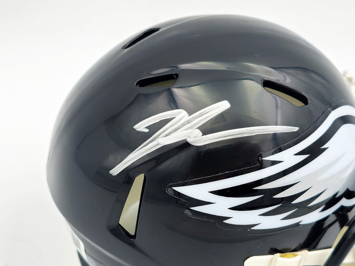 Jalen Carter Signed Eagles 2022 Alternate Black Speed Mini Helmet Beckett Wit