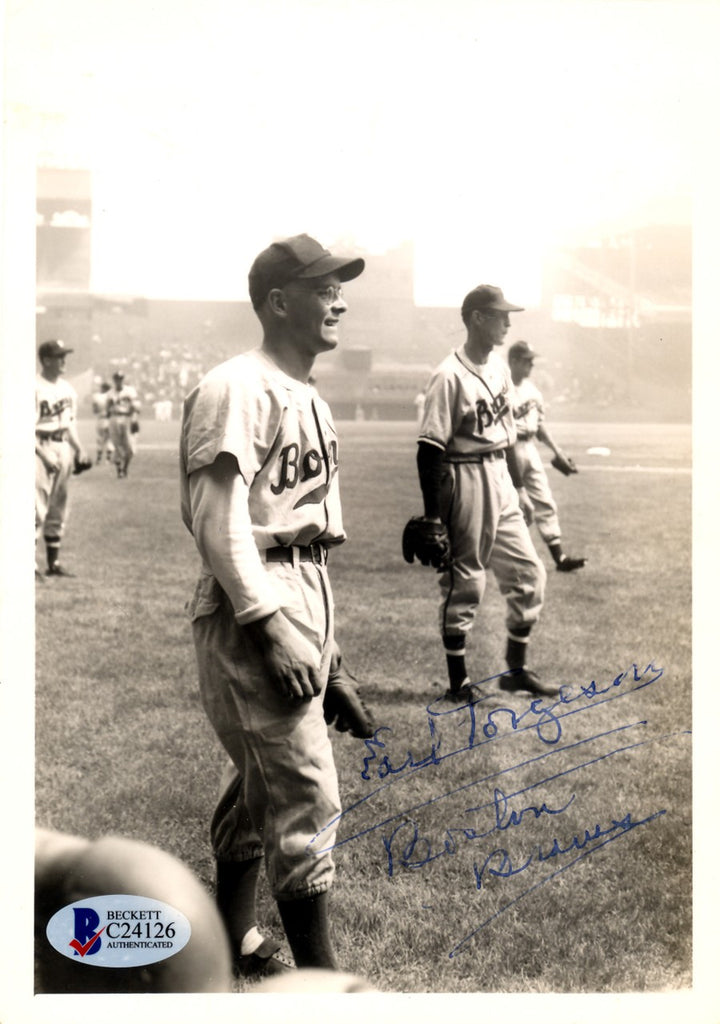 Earl Torgeson Autographed Signed 5x7 Photo Boston Braves Beckett BAS #C24126