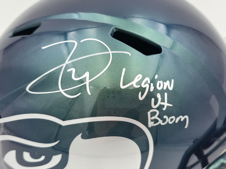 Earl Thomas III Signed Seahawks Rivalries Full Sz Rep Speed Helmet Beckett Wit