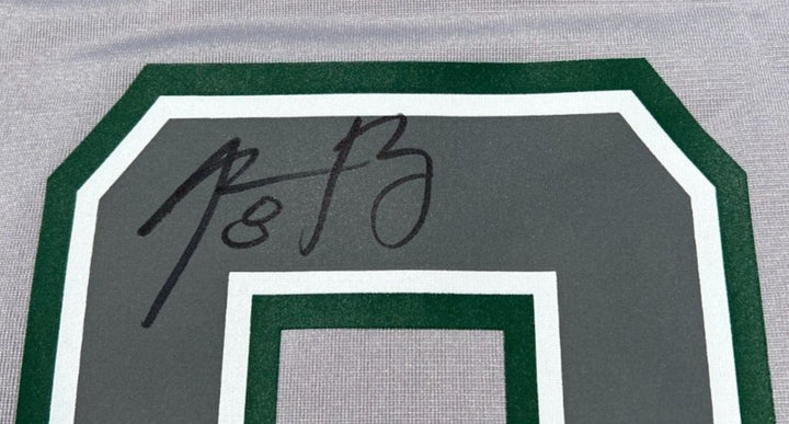 AARON RODGERS SIGNED NEW YORK JETS NIKE JERSEY ATMOSPHERE FASHION GAME GRAY JSA