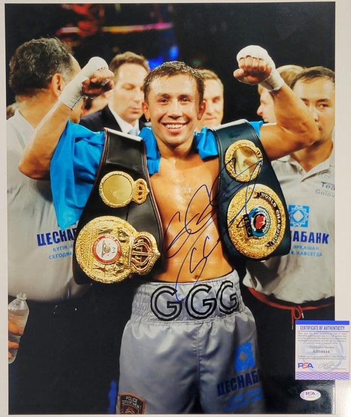 Gennady Golovkin signed "GGG" Boxing 16x20 photo WBC Champion autograph ~ PSA