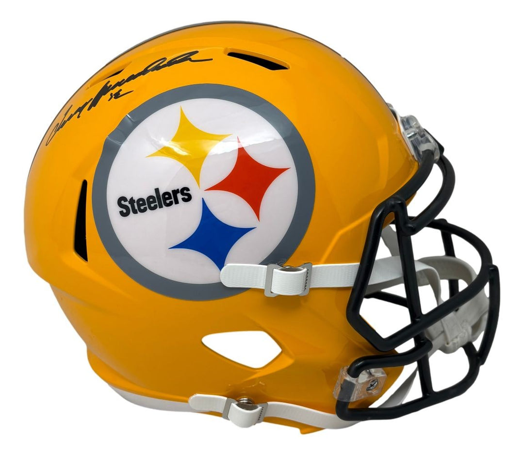 Terry Bradshaw Signed Steelers Full Size Yellow Speed Replica Helmet BAS