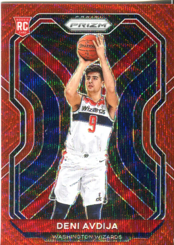 Deni Avdija 2020 Panini Prizm Red Wave Rookie Card #290