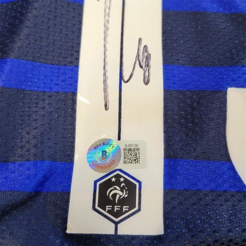 Karim Benzema signed France Jersey Size XL autograph Real Madrid ~ Beckett BAS