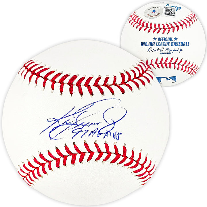 Ken Griffey Jr. Signed MLB Baseball Mariners "97 MVP" Beckett & MCS Holo