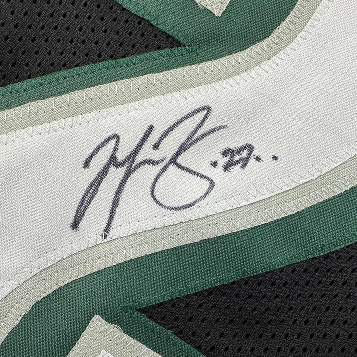 Autographed/Signed Malcolm Jenkins Philadelphia Black Jersey Beckett COA