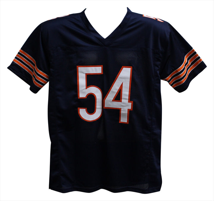 Brian Urlacher Autographed/Signed Pro Style Blue XL Jersey HOF Beckett 35404
