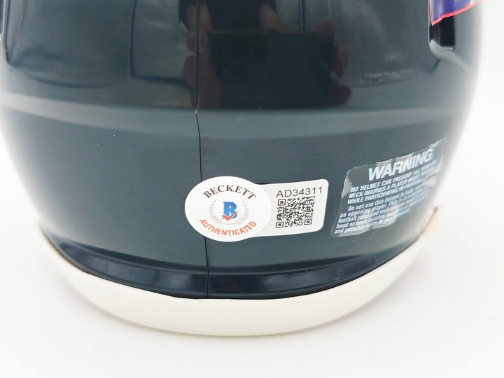 Chevy Chase Auto Signed Christmas Vacation Black Speed Mini Helmet Beckett Wit