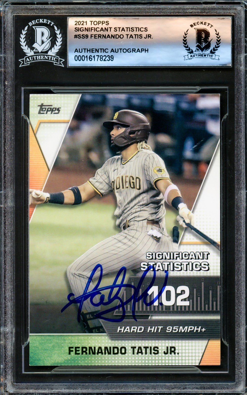 Fernando Tatis Jr. Signed 2021 Topps Significant Statistics Card #SS-9 San