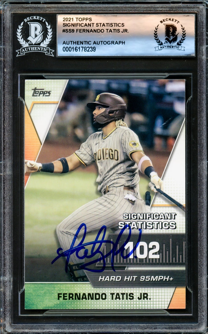Fernando Tatis Jr. Signed 2021 Topps Significant Statistics Card #SS-9 San
