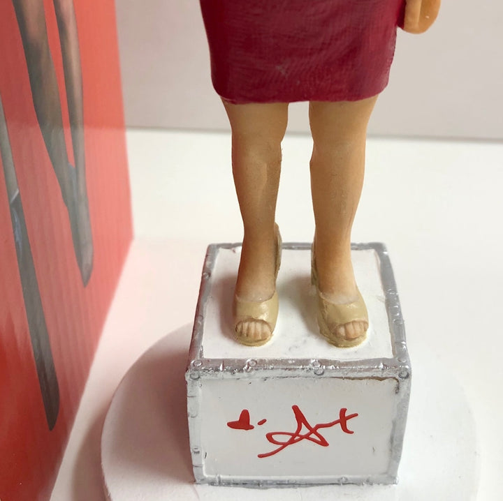 LA Kings/Angels TV host Alex Curry signed Red Ink autograph bobblehead LE /50