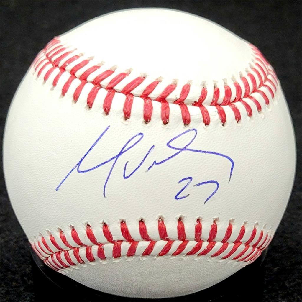 Mark Vientos signed Rawlings OML MLB Baseball Mets autograph BAS Beckett Witness
