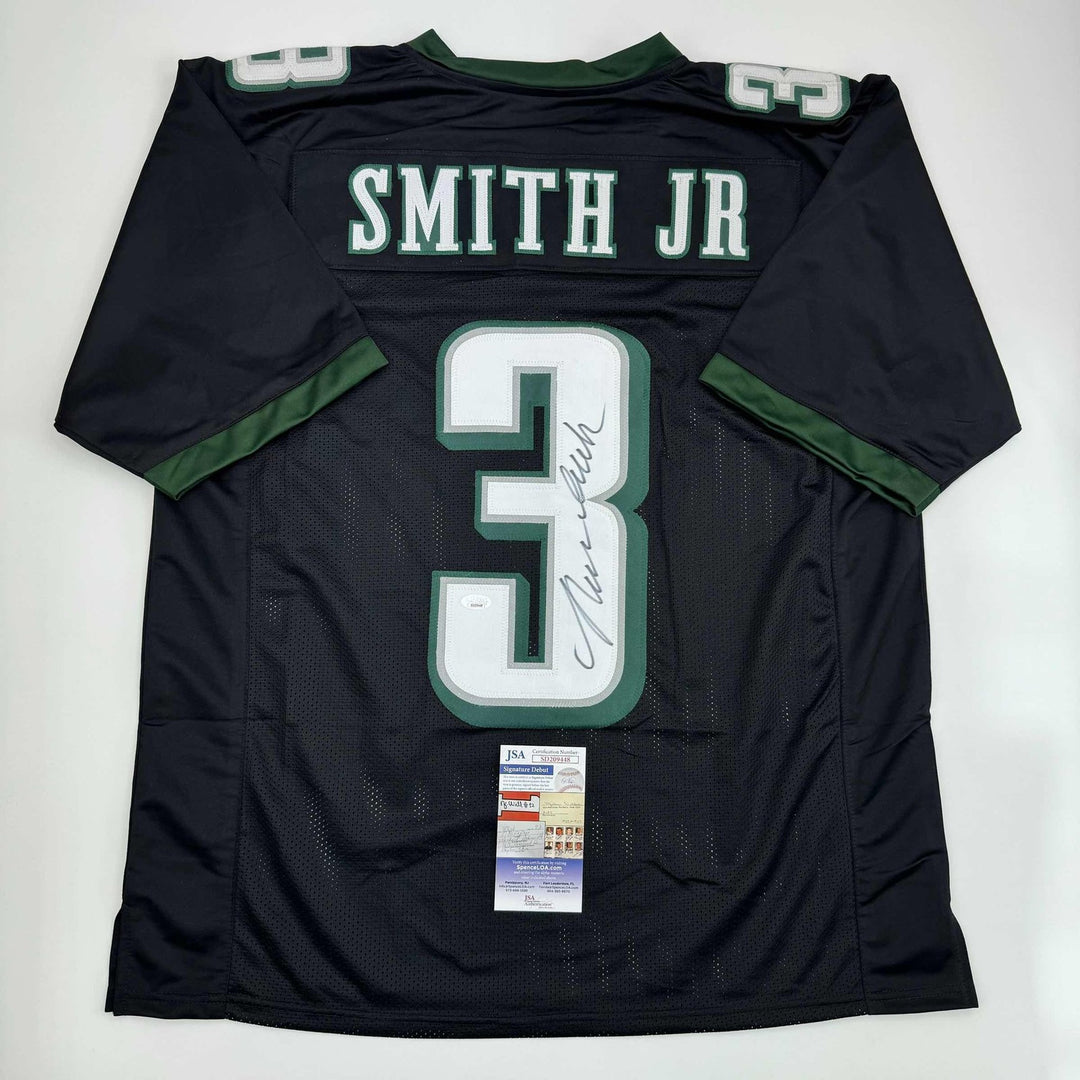 Autographed/Signed Nolan Smith Jr. Philadelphia Black Jersey JSA COA
