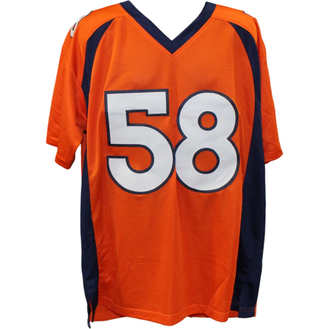 Von Miller Autographed Pro Style Size XL Orange Jersey Beckett Witness 54730