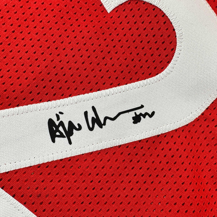 Facsimile Autographed A'ja Wilson Las Vegas Red Reprint Jersey Size Men's XL