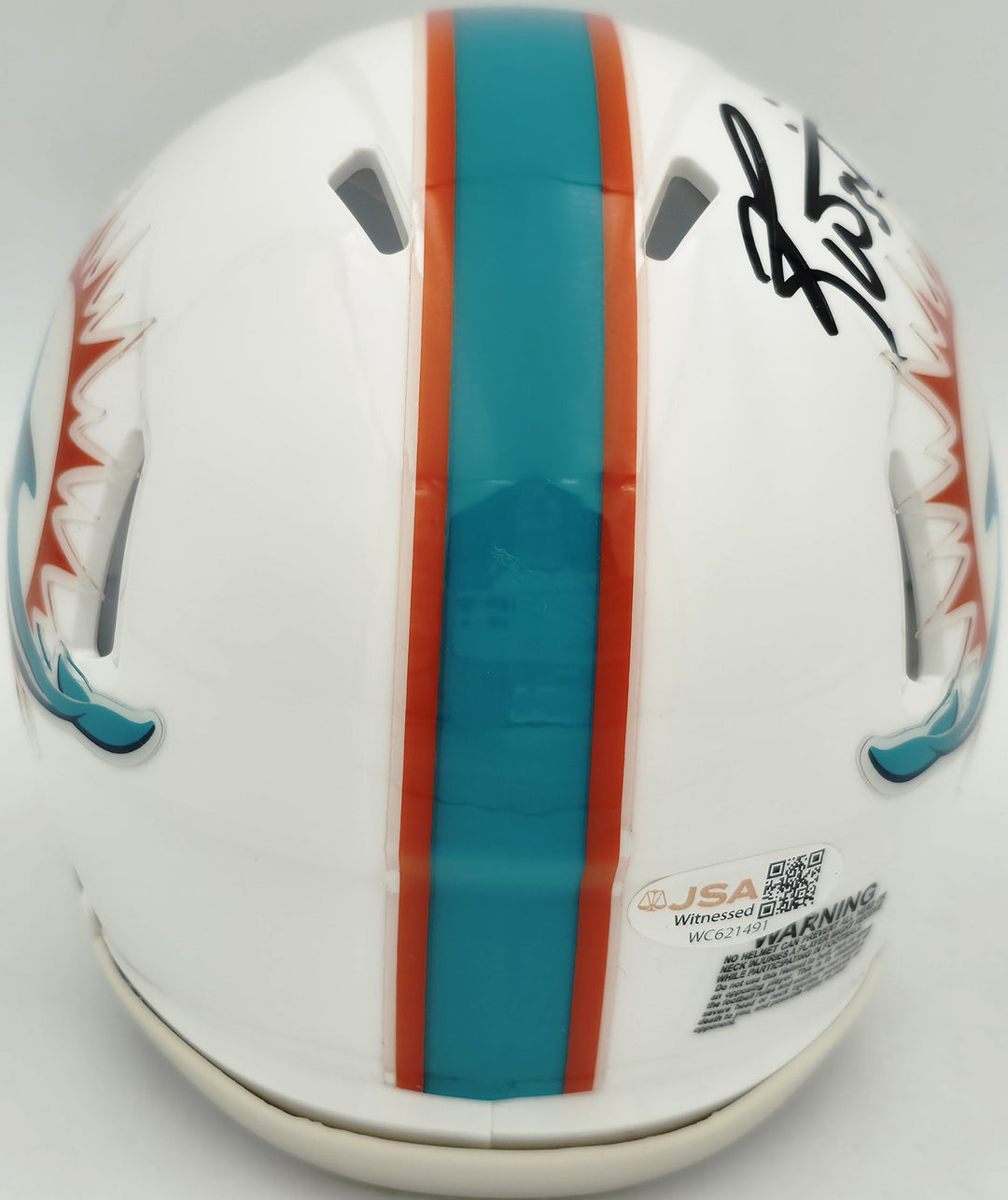 Ricky Williams Signed Miami Dolphins White Speed Mini Helmet JSA
