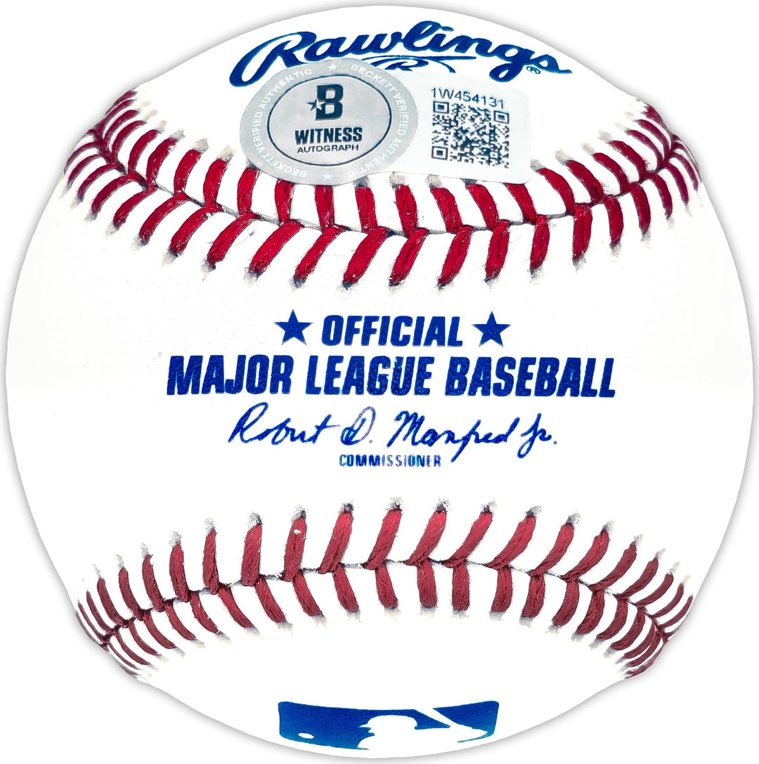 Michael Busch Autographed Signed MLB Baseball Chicago Cubs Beckett Wit