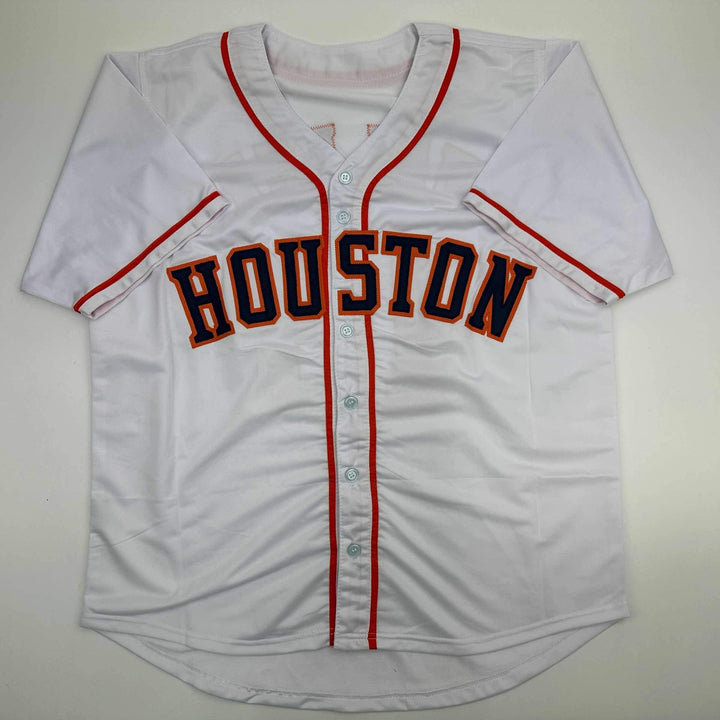 Facsimile Autographed Christian Walker Houston White Reprint Jersey Size Mens XL