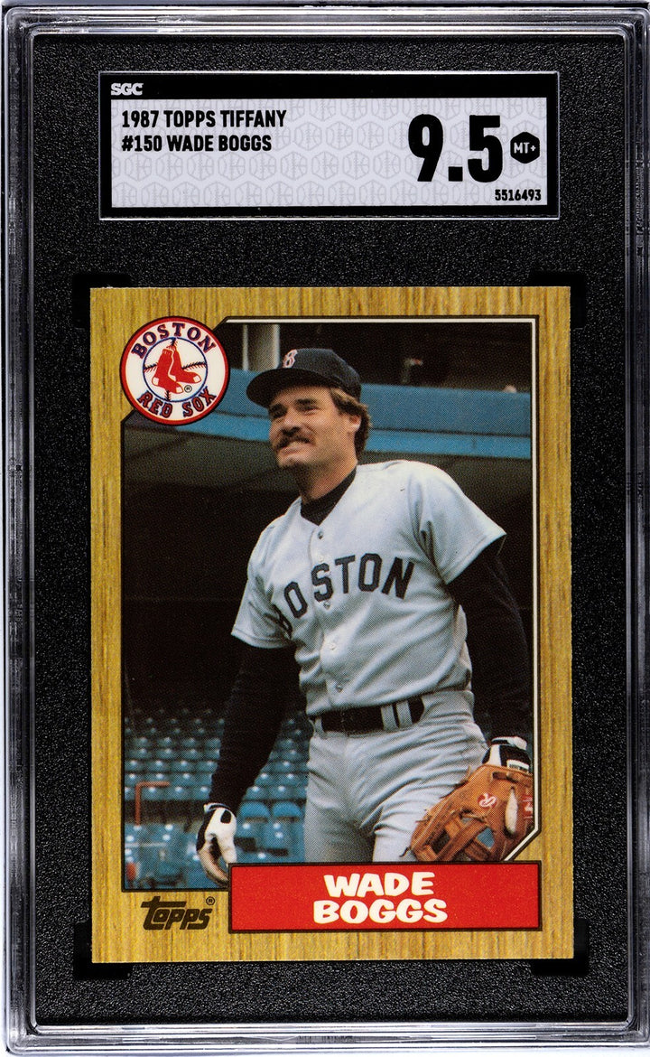 Wade Boggs 1987 Topps Traded Tiffany Card #150- SGC Graded 9.5 Mint+ (Red Sox)