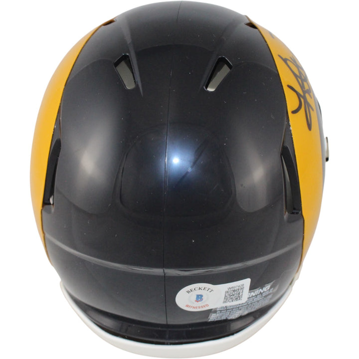 Kurt Warner Autographed/SIgned St Louis Rams TB Mini Helmet HOF Beckett 53684