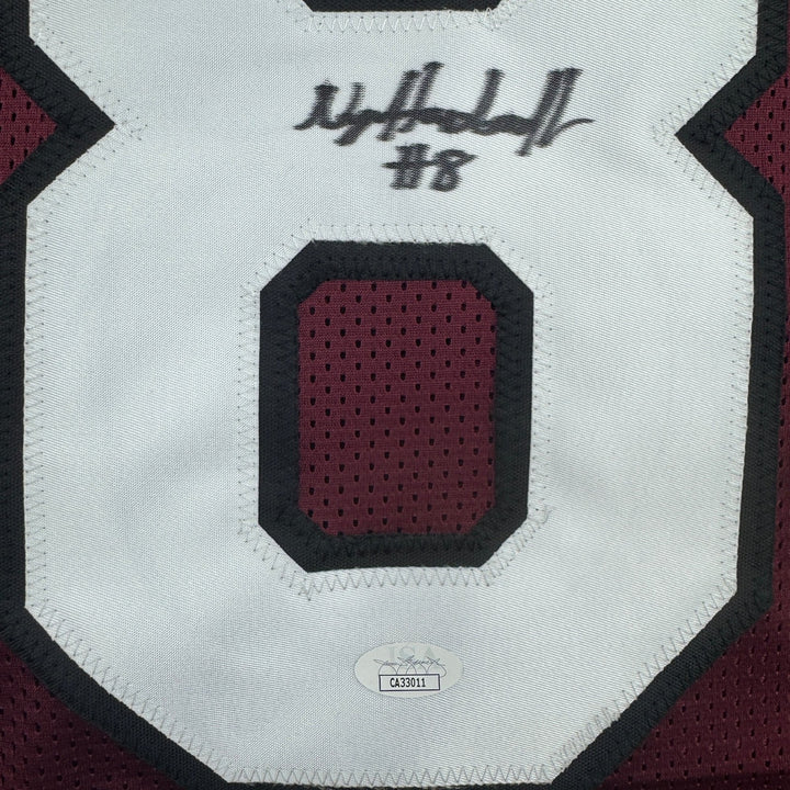 Autographed/Signed Nyck Harbor South Carolina Maroon College Jersey JSA COA