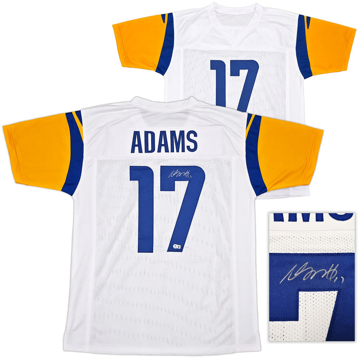 Los Angeles Rams Davante Adams Signed White Jersey Beckett Witness