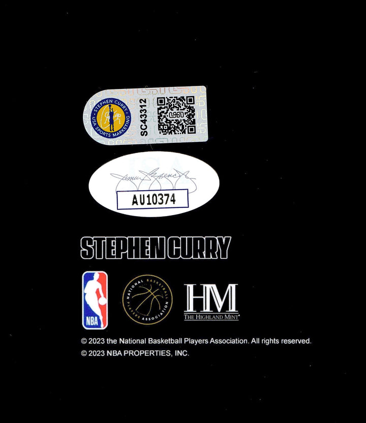 Stephen Curry Autographed Signed 16x20 Photo Golden State Warriors Spotlight JSA