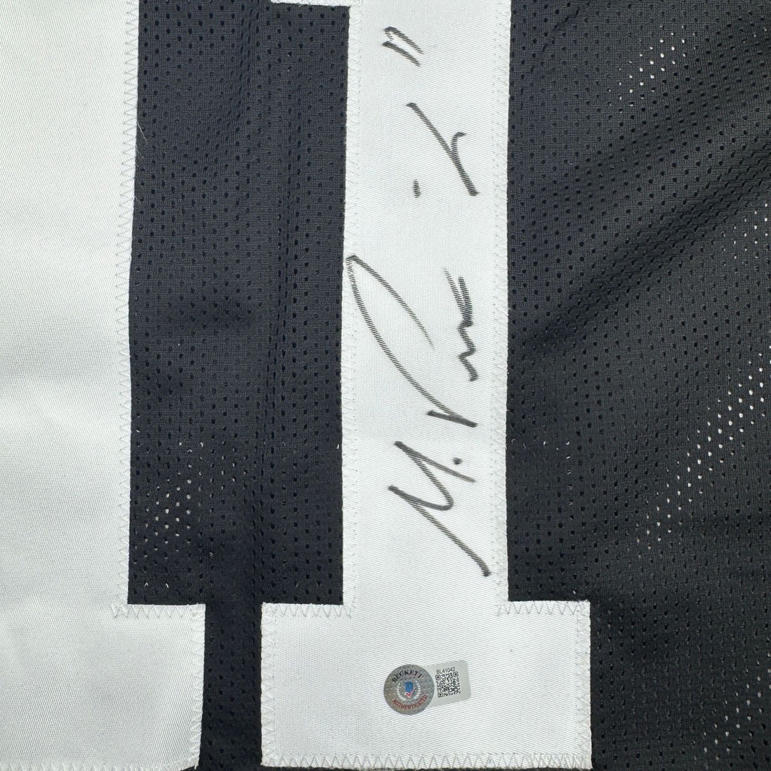 Autographed/Signed Michael Pittman Jr. Pittsburgh Black Jersey BAS COA