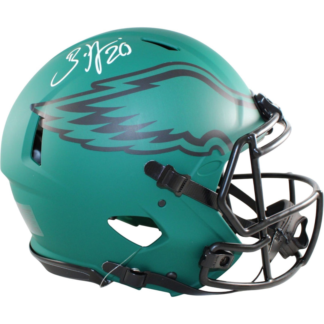 Brian Dawkins Signed Philadelphia Eagles Helmet Proline Rave Beckett WIT 58606