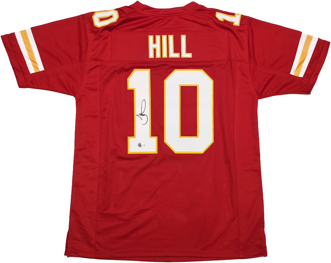 Kansas City Chiefs Tyreek Hill Signed Red Jersey Beckett Witness