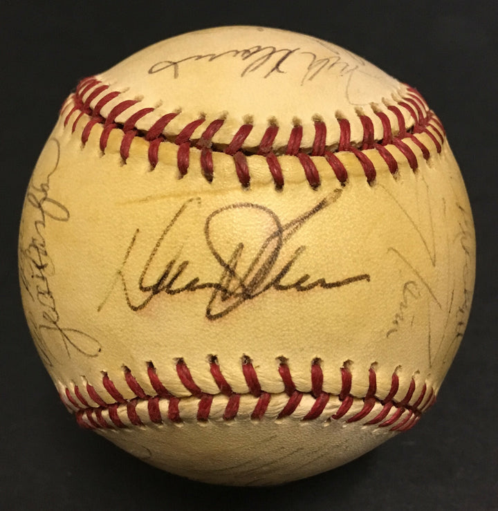 1986 Super Major Japan Series team signed baseball 26 Auto Tony Gwynn Ripken COA