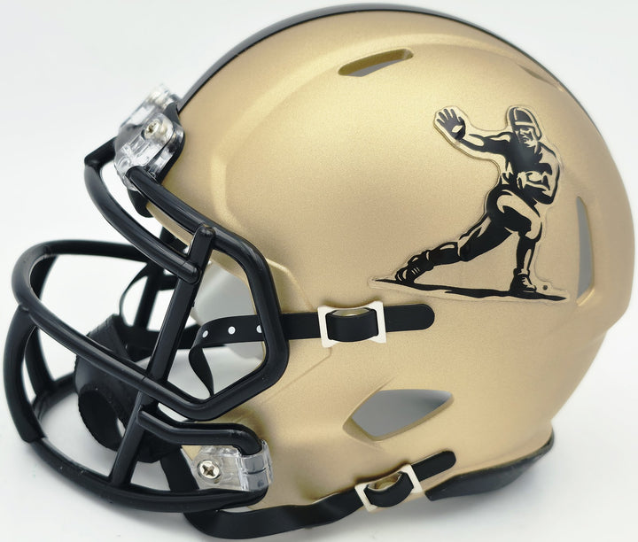 Ricky Williams Signed Texas Longhorns Gold Heisman Logo Speed Mini Helmet JSA