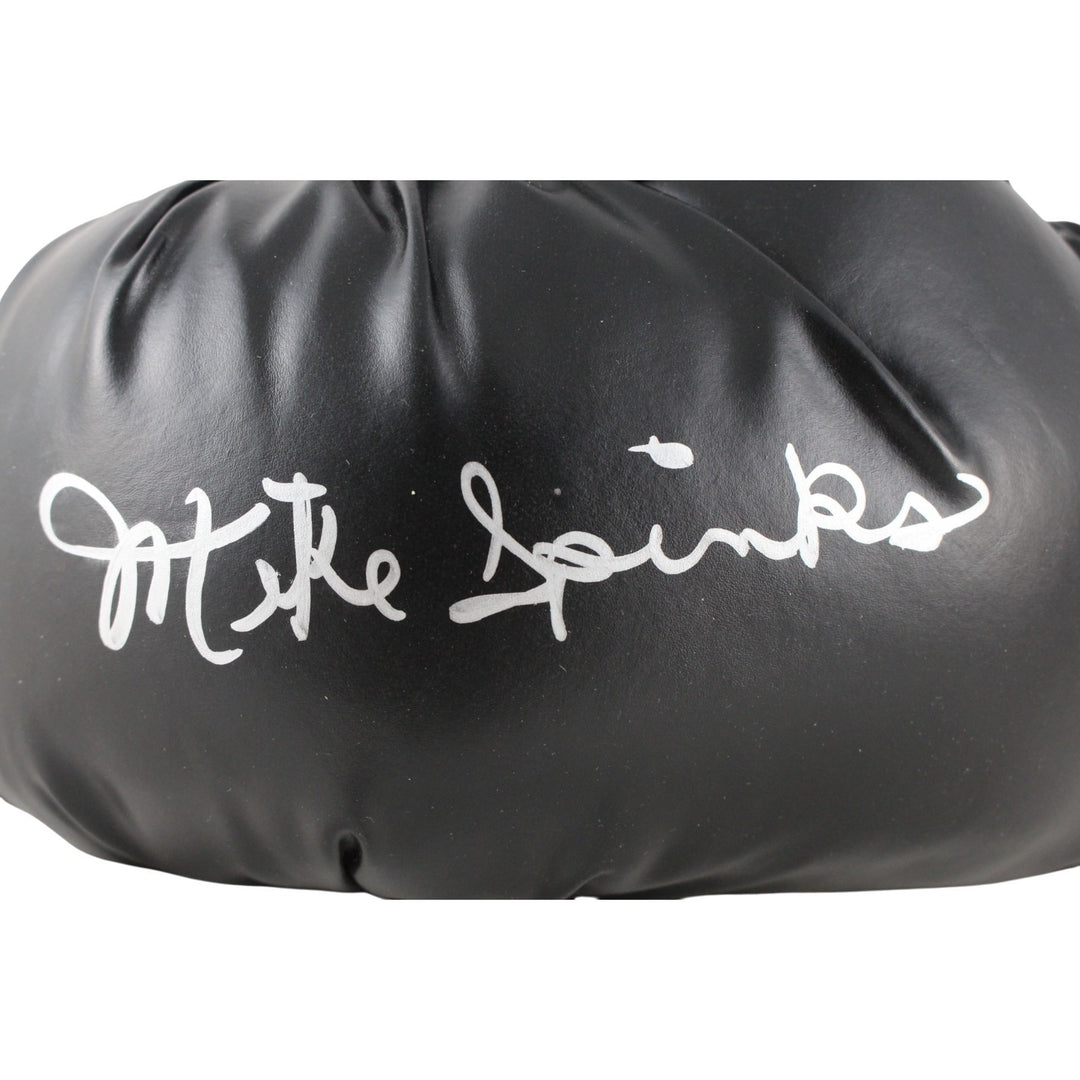 Michael Spinks Autographed/Signed Black Everlast LH Boxing Glove JSA 53558