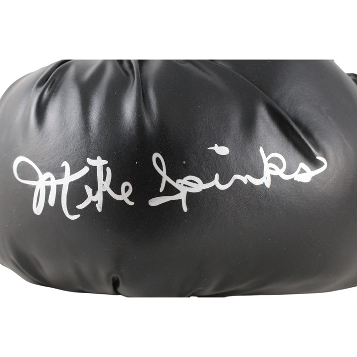 Michael Spinks Autographed/Signed Black Everlast LH Boxing Glove JSA 53558