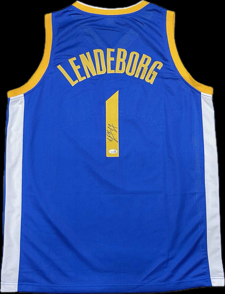 Yaxel Lendeborg Signed Jersey JSA Golden State Warriors Autographed