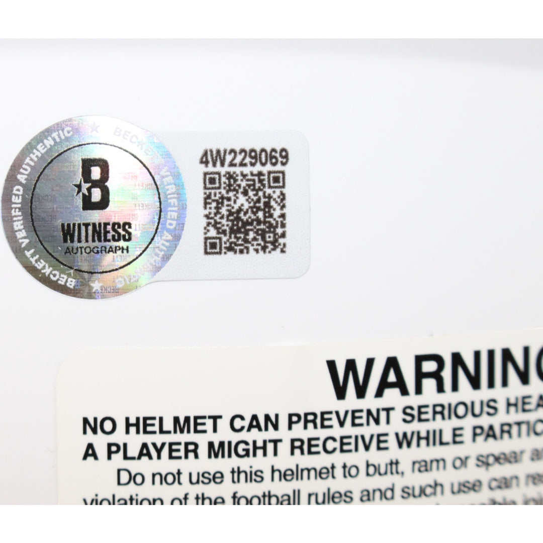 Michael Penix Autographed Atlanta Falcons Authentic Lunar Helmet Beckett 54768
