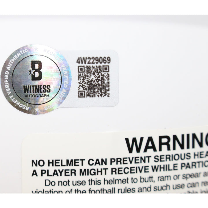 Michael Penix Autographed Atlanta Falcons Authentic Lunar Helmet Beckett 54768